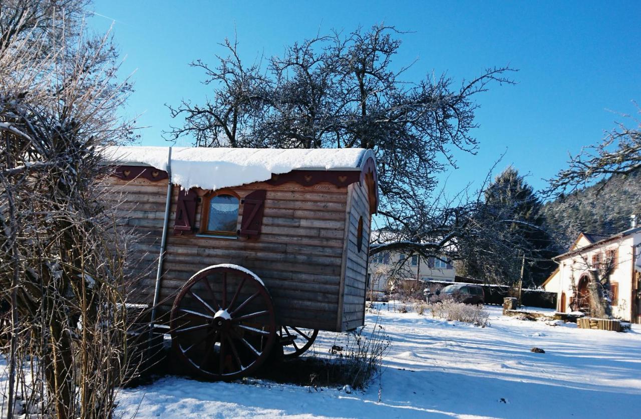 Roulotte Le Temps De Rever Bed and Breakfast Saint-Michel-sur-Meurthe Εξωτερικό φωτογραφία